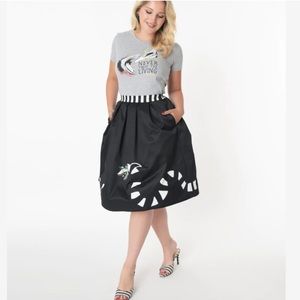 Unique Vintage Beetlejuice Swing Skirt